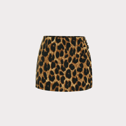 Leopard Mini Skirt