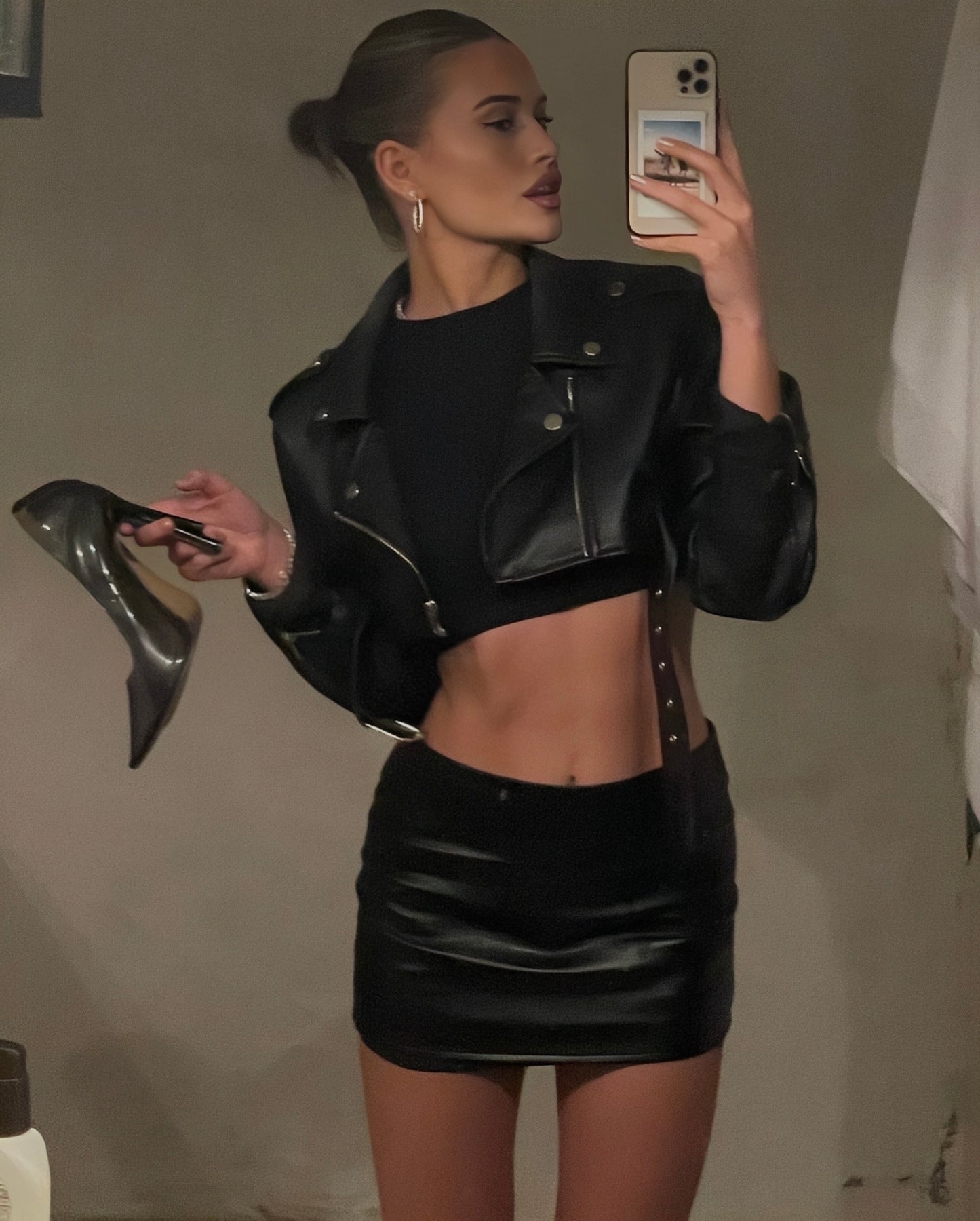 Mini Leather Skirt