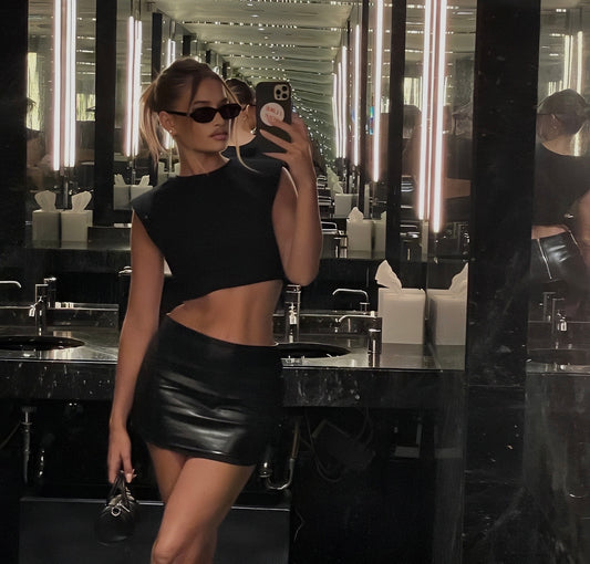 Mini Leather Skirt